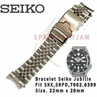 ใหม่ นาฬิกาสร้อยข้อมือ 22 มม. Seiko Jubile Skx 007 Srpd 6309 7002