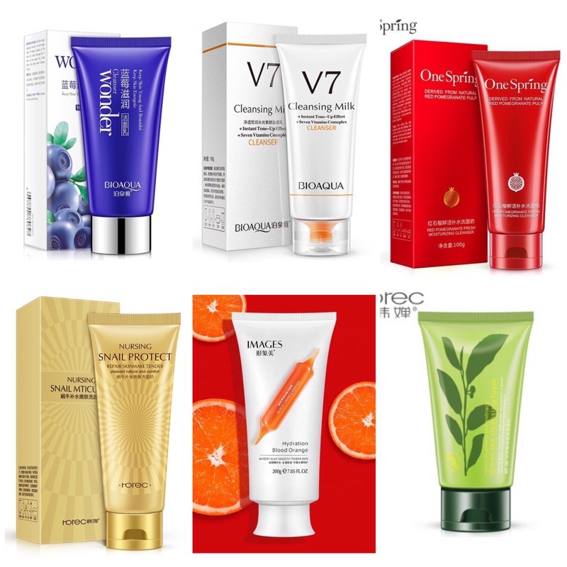 โฟมล้างหน้า สูตรยอดนิยม เพื่อผิวหน้าขาวเนียนใส ล้างหน้าสะอาดหมดจด Cleanser