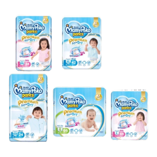 โปรโมชั่น :  1 ห่อ  MamyPoko กางเกงผ้าอ้อม Premium ExtraDry ซุปเปอร์จัมโบ้ ชาย-หญิง