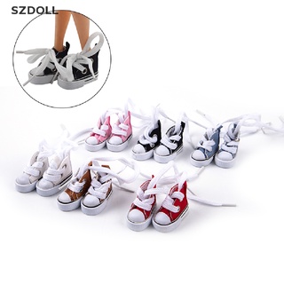 [cxSZDOLL]  1Pair 3.5cm Doll Sneakers Shoes for 1/6 Blyth Licca Jb Doll Mini Shoes Dollhouse  DOM