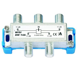 WISI DM14A SAT splitter, 4-way Frequency range from 5....2400 MHz