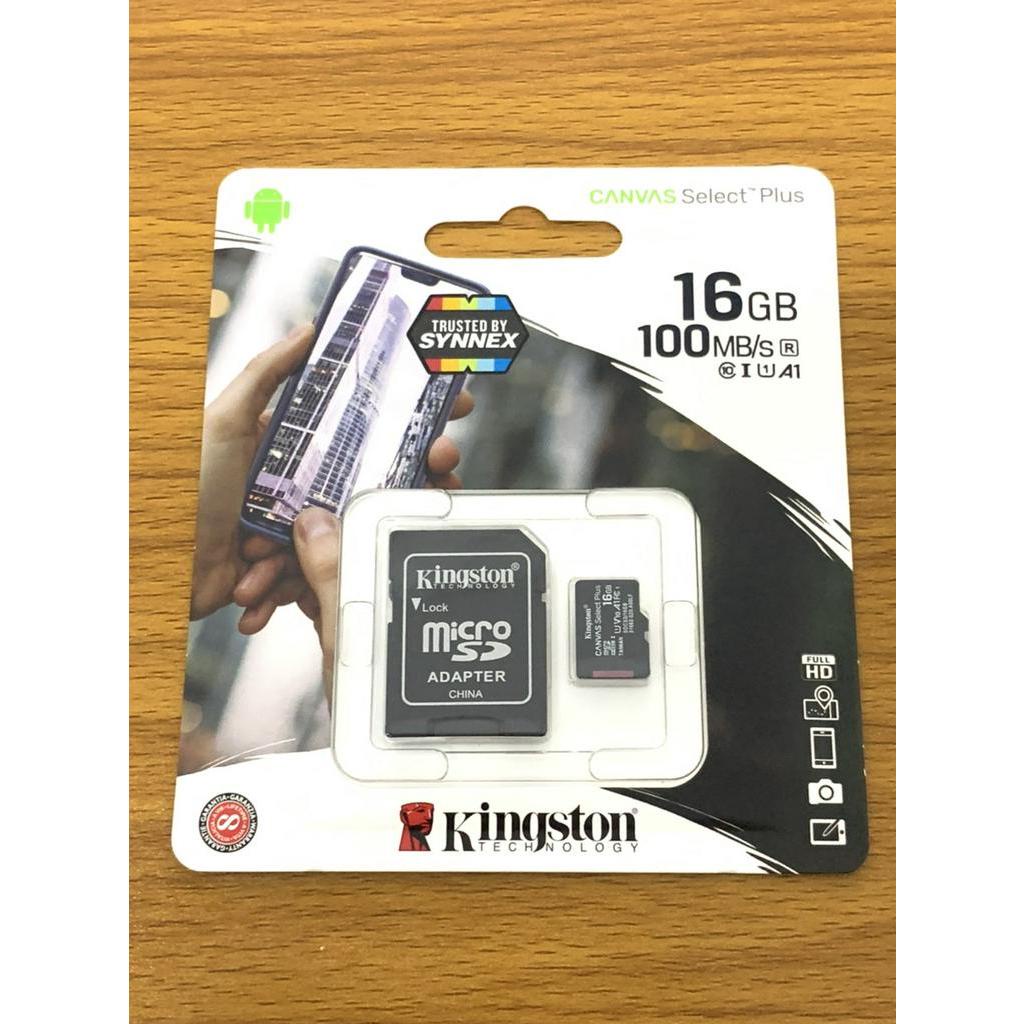 Kingston Micro SD Card Class10 128GB 100Mb/s ของแท้ 100% 16GB/32GB/64GB/128GB ประกันตลอดชีพ