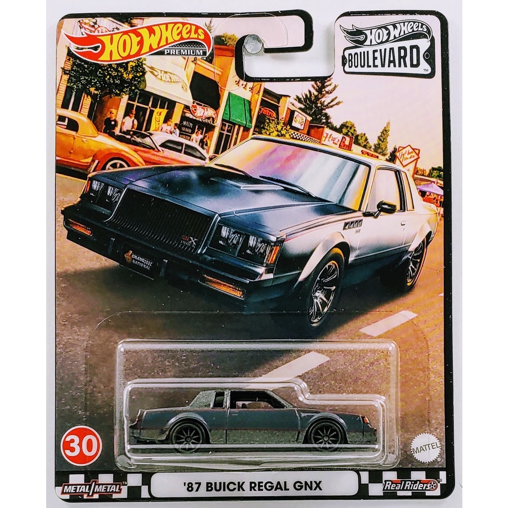 Hot Wheels Premium Car Culture Cruise Boulevard 87 Buick Regal GNX ของแท้ ล้อยาง