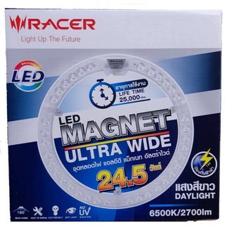 หลอดไฟโคมซาลาเปา RACER LED Magnet 24.5W สำหรับโคมเพดาน แสงขาว แผงไฟ แผ่นชิบ