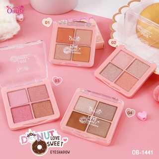 OB-1441 Obuse Donut Love Sweet Eyeshadow พาเลทอายแชโดว์