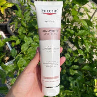 Eucerin ultra white spotless cleansing foam 150ml ของแท้100%