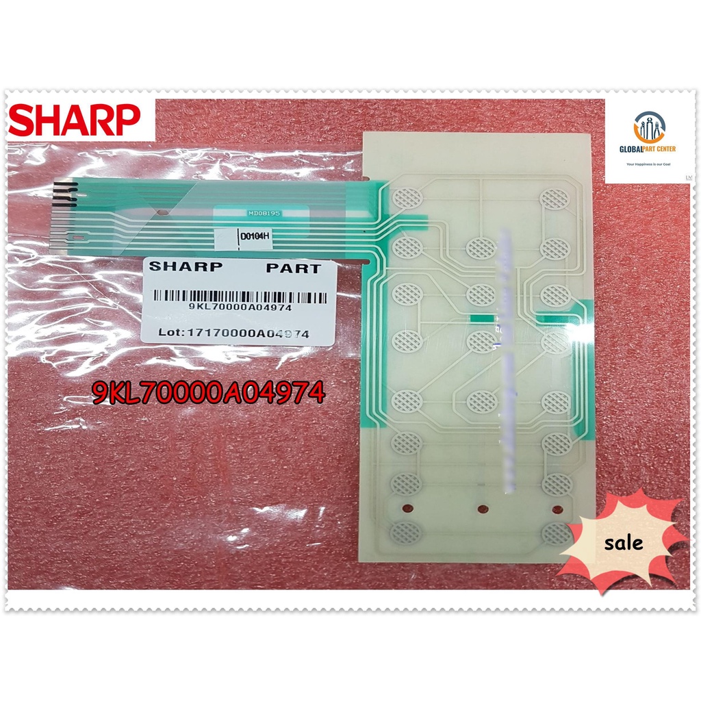 อะไหล่ของแท้/คีย์กดไมโครเวฟชาร์ป/สวิตซ์กด(ชั้นใน)/9KL70000A04974/MEMBRANE SWITCH CIRCUIT/SHARP/ รุ่น