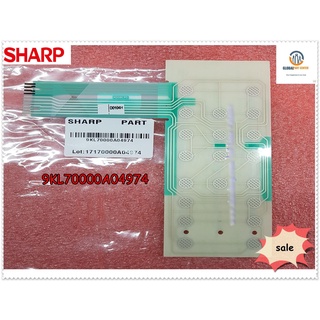 อะไหล่ของแท้/คีย์กดไมโครเวฟชาร์ป/สวิตซ์กด(ชั้นใน)/9KL70000A04974/MEMBRANE SWITCH CIRCUIT/SHARP/ รุ่น R-752PMR :R-752PBK