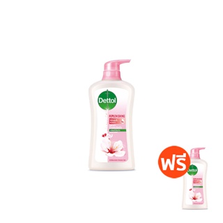 [ซื้อ 1 แถม 1] DETTOL เดทตอล เจลอาบน้ำ รีเพลนนิชชิ่ง ขนาด 500 มล.