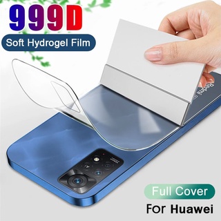 ฟิล์มไฮโดรเจลนิ่ม ป้องกันด้านหลัง Hd สําหรับ Huawei P40 P30 Pro P20 Lite Nova 5T 7 SE 7i Y6P Y5P Y7 Y9 Prime 2019