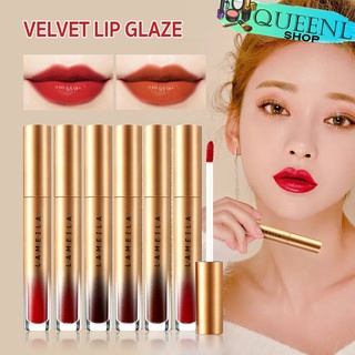 Queenly_Shop ลิปกลอส LAMEILA Velvet Lip Glaze สีสวย ติดทนนาน ลิปทินส์ ลิปบาล์ม ลิปสติก ลิปสีเข้มNO.cos058-062