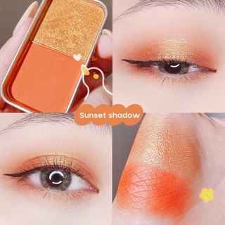 kingshopping GR22(ร้านไทย)พาเลตต์อายแชโดว์ 2 สี เนื้อแมตต์ โทนสีธรรมชาติ(เครื่องสําอางสำหรับดวงตา สำหรับผู้หญิง)