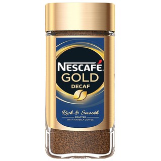 NESCAFE GOLD DECAF JAR 200g. เนสกาแฟ โกลด์ ดีคาฟ คอฟฟี่ กาแฟสำเร็จรูปที่สกัดกาเฟอีนออกชนิดฟรีซดราย 200 กรัม.