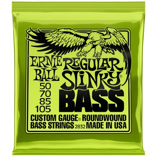 ERNIE BALL® สายกีตาร์เบส 4 สาย (P02832) ของแท้ 100% รุ่น Regular Slinky (.050 - .105) ** Made in USA **