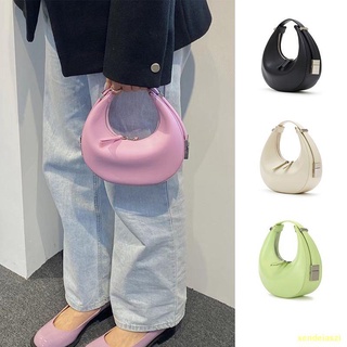 HOT SALE#🌈2022 ใหม่ French crescent bag all-match one-shoulder underarm bag women มือถือกระเป๋ากลมเล็ก