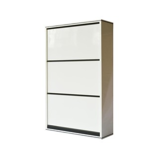 Storage cabinet MULTIPURPOSE CAB.FLIP 3 TIERS SNOW WHITE Multipurpose furniture Home &amp; Furniture ตู้เก็บของ ตู้อเนกประสง