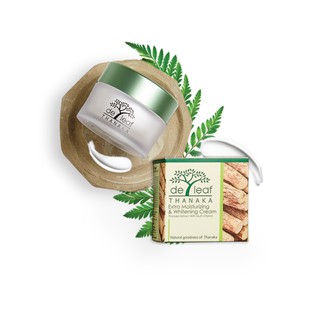 De Leaf Thanaka Moisturizing And Whitening Cream l เดอลีฟ ครีม ทานาคา