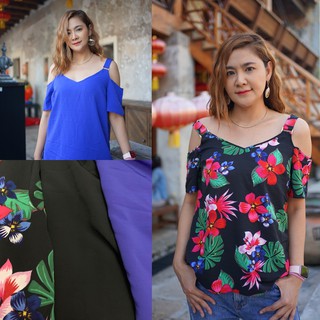 เสื้อปาดไหล่งานสวย#งานแบรน์ #เสื้อปาดไหล่/เสื้อสาวอวบ/เสือ้สาวพลัสไซร์/พร้อมส่ง