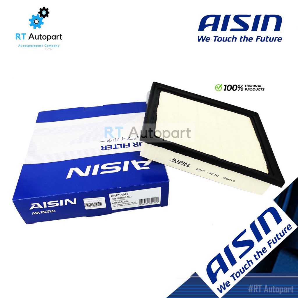 Aisin กรองอากาศ Toyota All new Camry ปี18-21 (ไม่ไฮบริด) เครื่อง 2.0 6AR-FBS 2.5 A25A-FKB AXV70 ASV7
