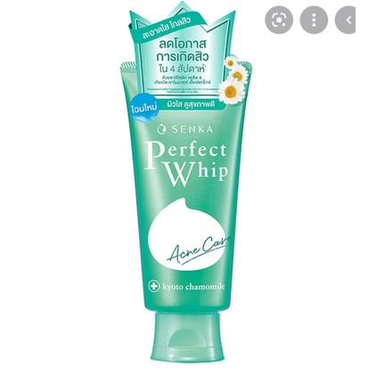 Senka Perfect Whip Acne Care 100g วิปโฟมล้างหน้า เนื้อโฟมหนาแน่น