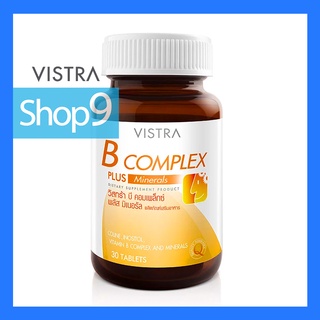 VISTRA B COMPLEX PLUS MINERALS (30 TABLETS) วิสทร้า บี คอมเพล็ก พลัส มิเนอรัล (30 เม็ด) 1 ขวด