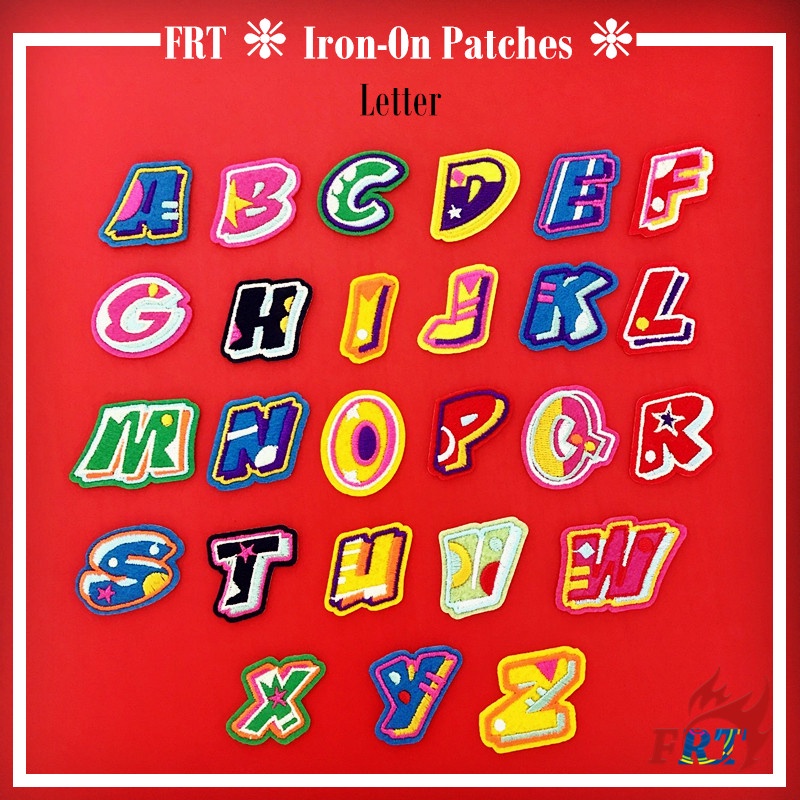 ☸ Colorful Letter Patch ☸ 1Pc Diy Sew On Iron On Patch Apparel Applique