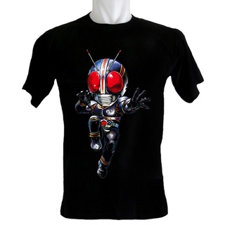 เสื้อยืดคอกลม แขนสั้น ผ้าฝ้ายแท้ พิมพ์ลายการ์ตูนฮีโร่ญี่ปุ่น Kamen Rider แฟชั่นฤดูร้อน สําหรับผู้ชาย และผู้หญิง