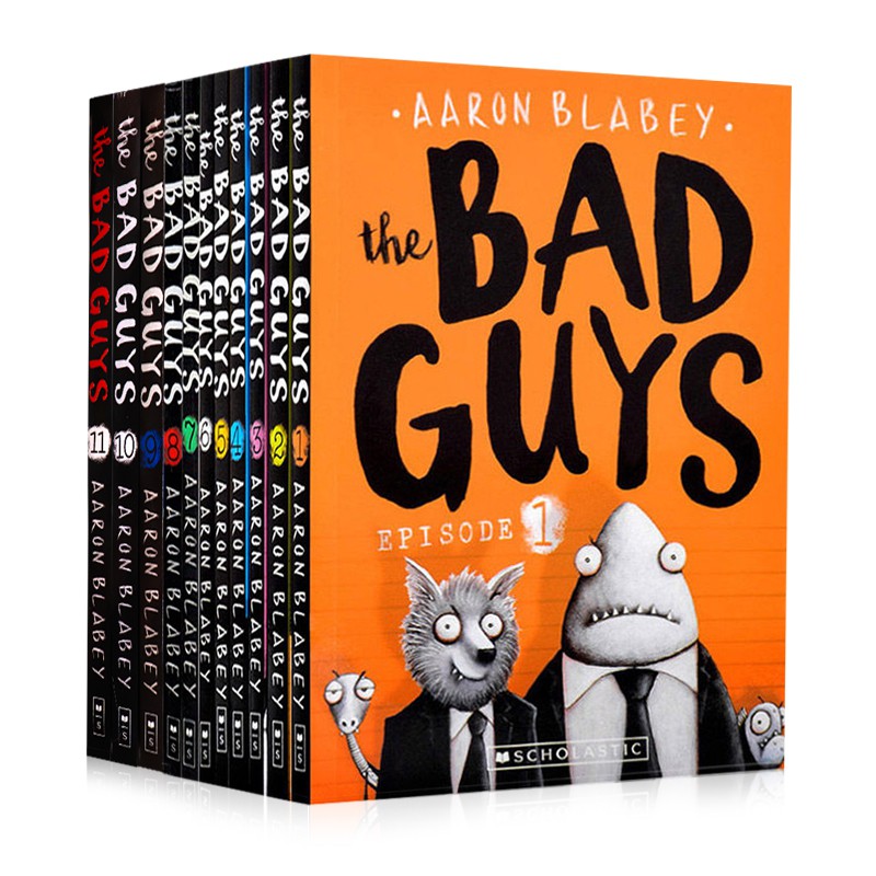 ต้นฉบับภาษาอังกฤษ The Bad Guys ตอนที่ 11 นวนิยายการ์ตูน英文原版我是大坏蛋11册漫画小说English original version of ‘The Bad Guys