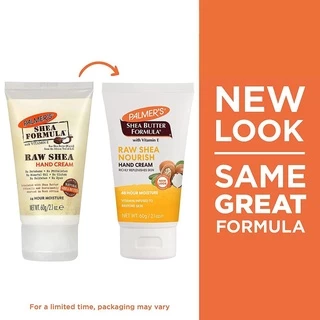 Palmer's Raw Shea Nourish Hand Cream 96G. โลชั่นทาผิวสำหรับทามือ สูตรรอว์เชียร์ ผิวนุ่ม ชุ่มชื้น ครีม ปาล์มเมอร์