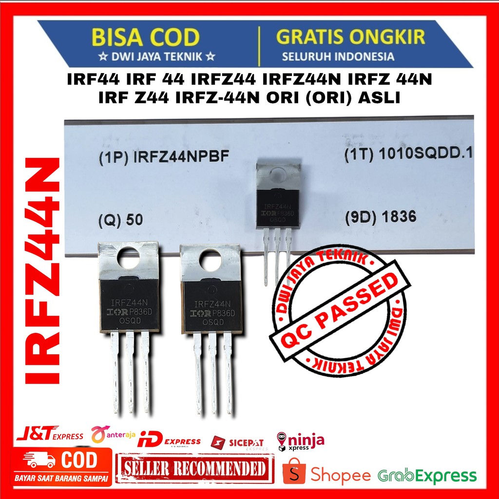 IRF44 IRF 44 IRFZ44 IRFZ44N IRFZ 44N IRF Z44 IRFZ-44N ORIGINAL (ORIGINAL)