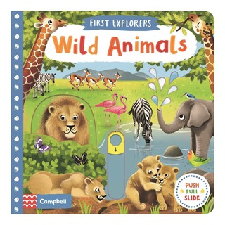 Wild Animals (First Explorers) -- Board bookหนังสือภาษาอังกฤษ พร้อมส่ง
