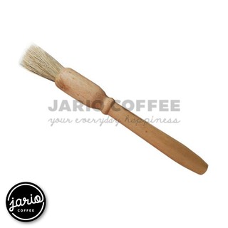 Jario แปรงปัดผงกาแฟ ด้ามจับไม้ แปรงกาแฟ Wooden Coffee Brush