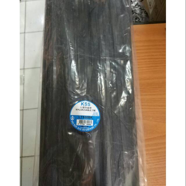 เคเบิ้ลไทร์ KSS 55 ซม. ชนิด CV550 เนื้อหาสีดํา 100 ชิ้น