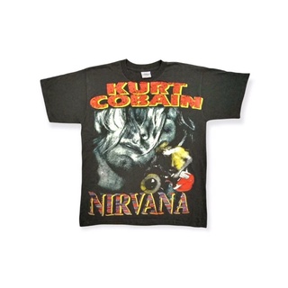 เสื้อวงวินเทจ โอเวอร์ปริ้น OVP 90’ NIRVANA ผ้าฟอกเก่า งานสวยหรูอารมณ์งานเก่า Size “ L : XL โปรดระบุsize ด้วยน่ะครับ