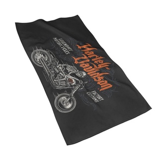 Harley-davidsons ผ้าขนหนูไฟเบอร์ แบบนิ่ม ดูดซับน้ําได้ดี ขนาด 70x40 ซม. สําหรับห้องน้ํา บ้าน