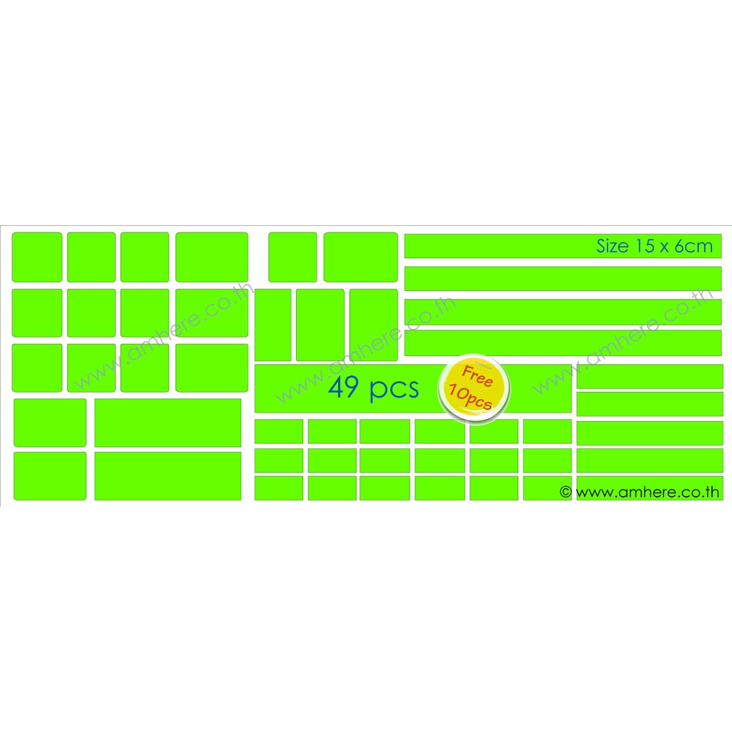 Multi Purpose Glow Sticker GREEN (Certified PSPA Class-D) สติ๊กเกอร์เรืองแสงสีเขียว อเนกประสงค์