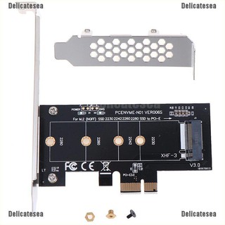 Delicatesea อะแดปเตอร์ PCIE เป็น M 2 PCI Express 3.0x1 เป็น Nvme