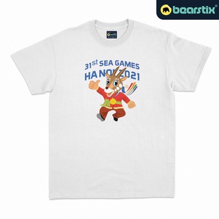 เสื้อยืดวินเทจ เสื้อยืด Hanoi 2022 - Mascot Sea Games 2022 - Sao La Tshirt - SportswearS-3XL