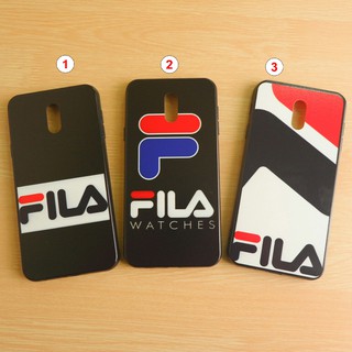 Samsung J7 plus เคสขอบนิ่มเส้นนูน FILA