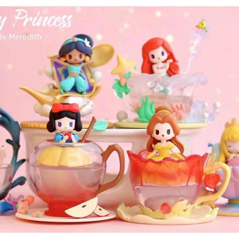 [แบบแยก] Disney Princess D-Baby series ลิขสิทธิ์แท้ 🫖 52TOYS ของสะสม Cinderella Ariel Belle Mulan Jasmine Snow White