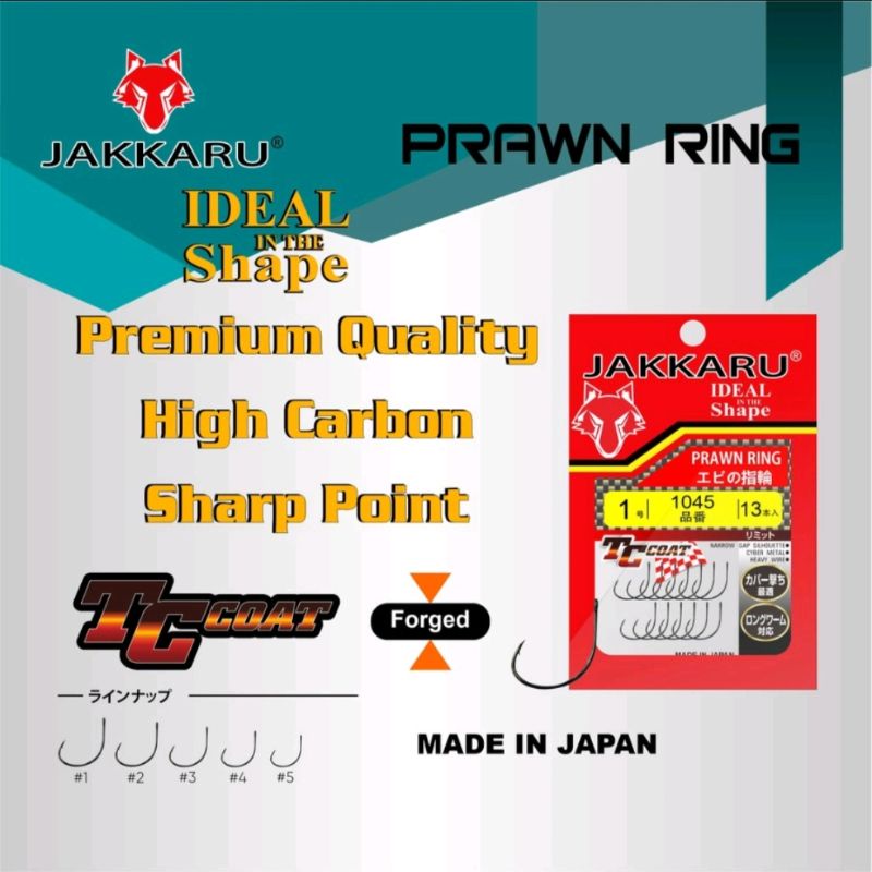 JAKKARU SHRIMP FISHING HOOK 1045
