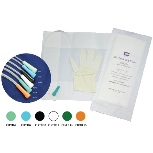 Suction Set ชุดสายดูดเสมหะ City med 12,14 มี 10 SET/แพ็ค