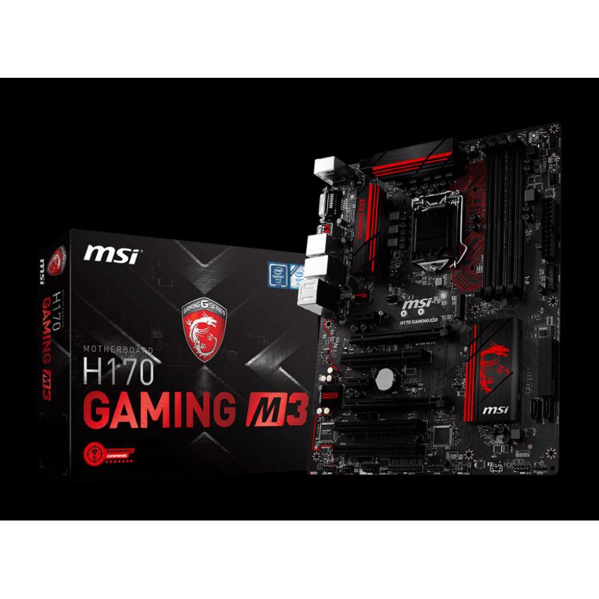 MAINBOARD (เมนบอร์ด) 1151 MSI H170 GAMING M3 รองรับCPU Gen 6-7 ครบกล่อง