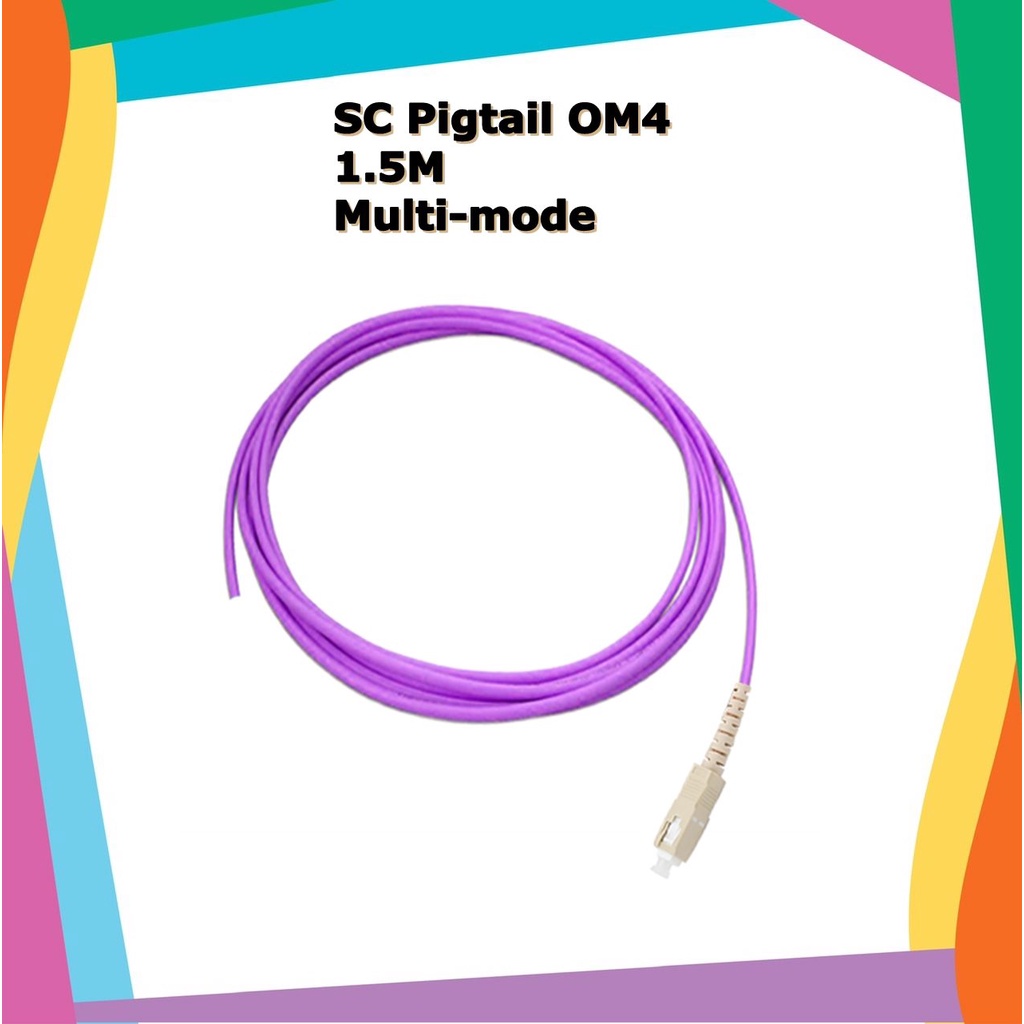 SC Pigtail Fiber simplex 1.5M,OM4,(3.0mm)