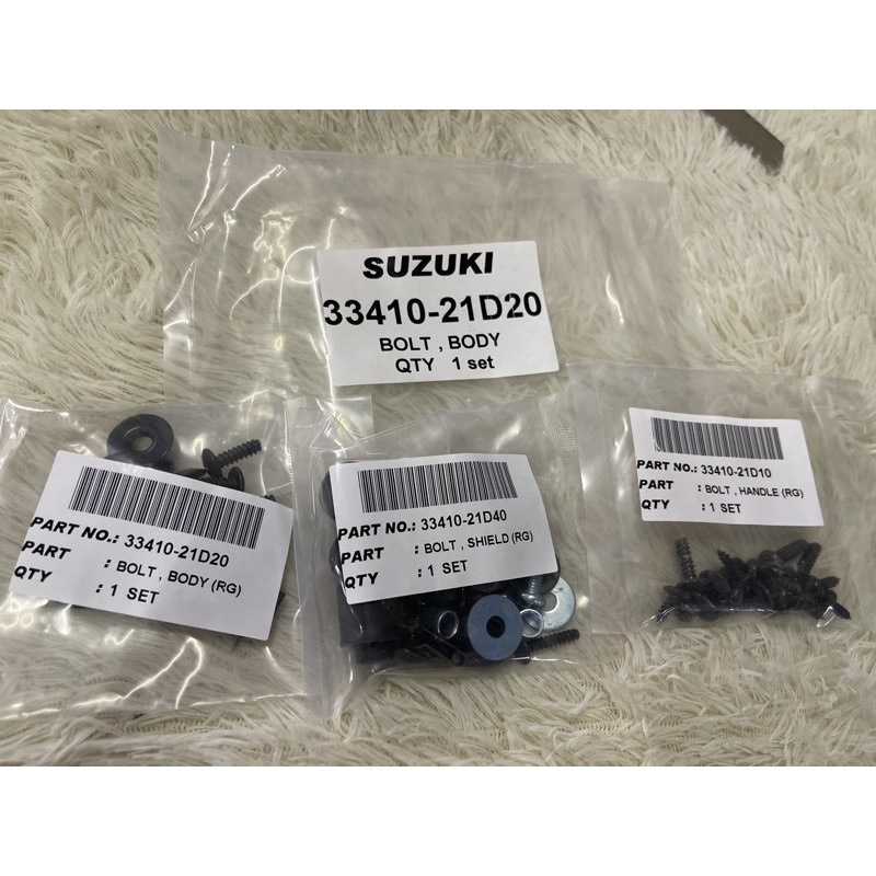 SUZUKI RG110 FULL COVER SCREW SET // COMP COMP COMP COMP COMPLETE SKRU HANDLE COVER SET SHOT SUIT LE