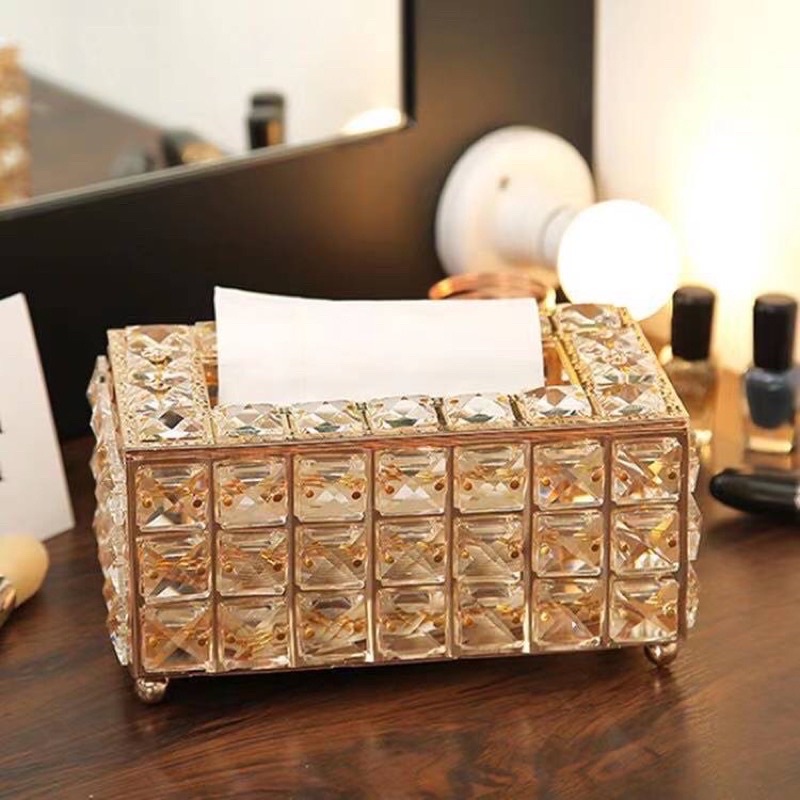 LUXURY TISSUE BOX TISSUE HOLDER MAKEUP BOX