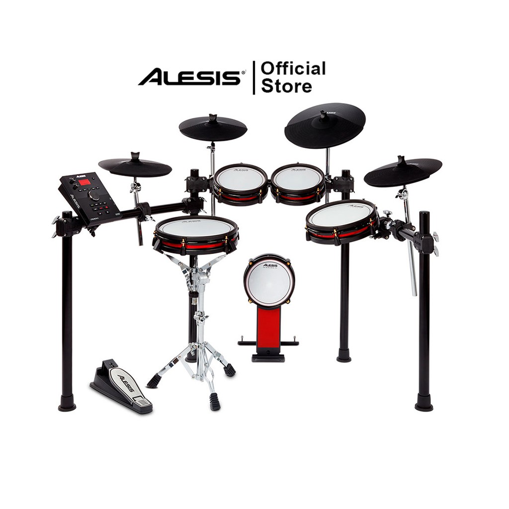 Alesis CRIMSON II SE (Special Edition)  ชุดกลองไฟฟ้าให้สัมผัสการเล่นสมจริงหนังมุ้งเเละรองรับกระเดื่องเสียง 74 drum