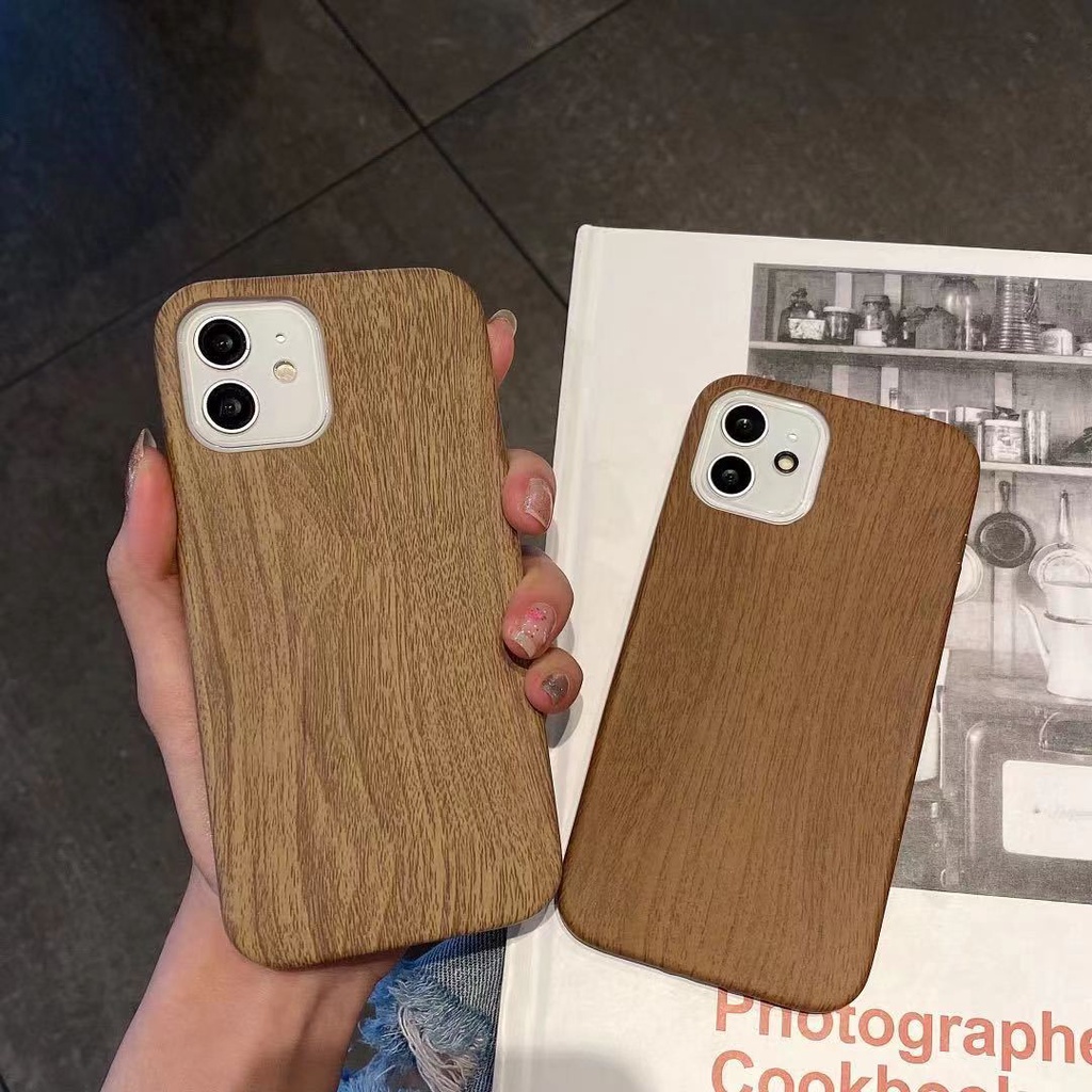 ลายไม้ เคสโทรศัพท์สำหรับ iPhone 11 12 13 Pro Max XR XsMax 7 8 Plus SE 2020 โทรศัพท์มือถือเคสกันกระแทก Shh3
