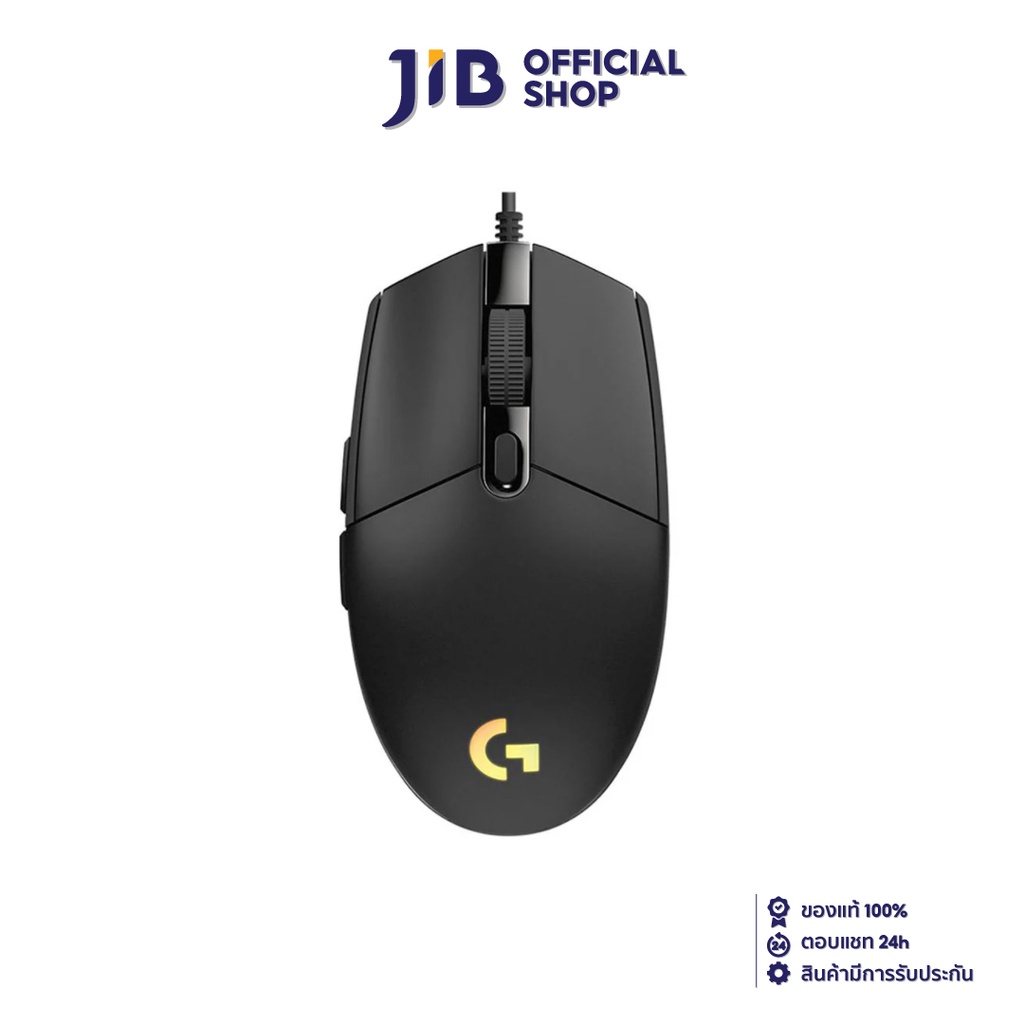 MOUSE (เมาส์) LOGITECH G G102 LIGHTSYNC (BLACK)