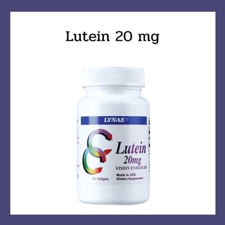 Exp.3/25 Lynae Lutein 20 mg. 60 softgels 2485